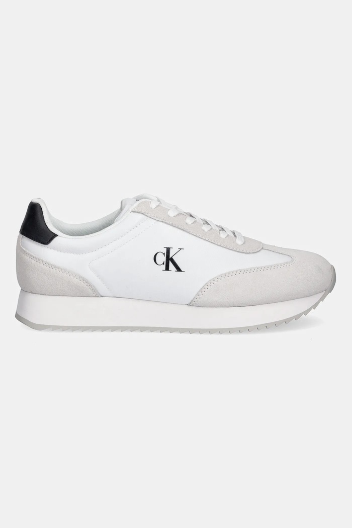 Tenisky Calvin Klein Jeans RETRO RUNNER LACE UP NY-SU YM0YM01325 béžová AW25
