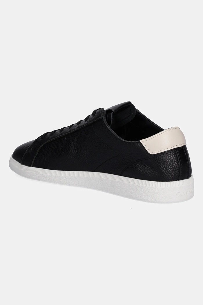 Cipők Calvin Klein Jeans bőr sportcipő LOW PROFILE CUPSOLE TMB LTH YM0YM01331 fekete