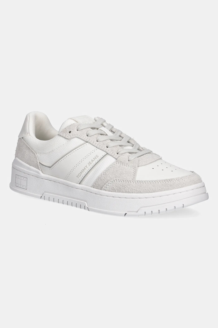Sneakers Tommy Jeans TJM CUPSOLE PODS υφασμάτινο λευκό EM0EM01579