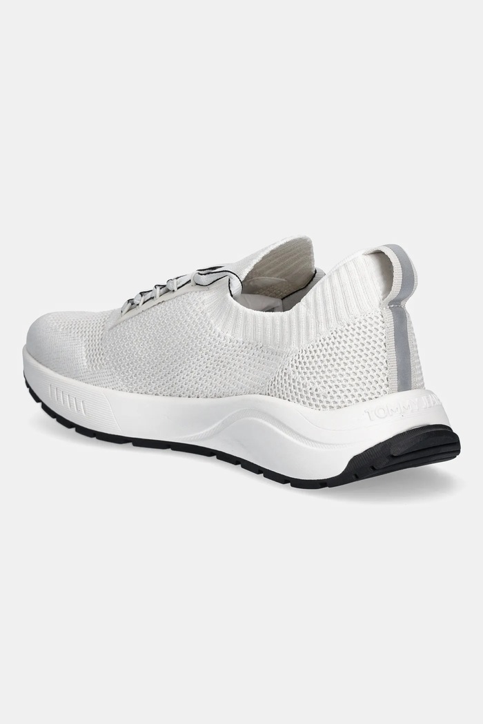 Boty Tenisky Tommy Jeans TJM RUNNER KNITTED EM0EM01580 bílá