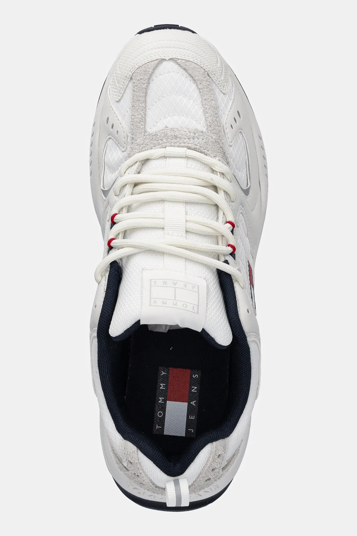 Tommy Jeans sportcipő TJM RUNNER MIX MATERIAL fehér EM0EM01581