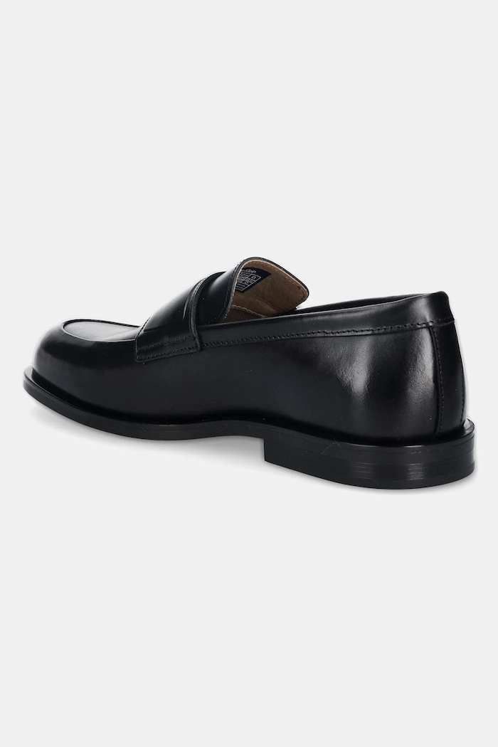 Обувки Кожени мокасини Calvin Klein ESS RUBBER BAND LOAFER LTH HM0HM01923 черен