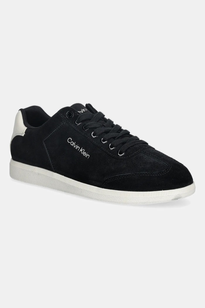 Calvin Klein velúr sportcipő LOW CUPSOLE LACEUP SU egyéb fekete HM0HM01946