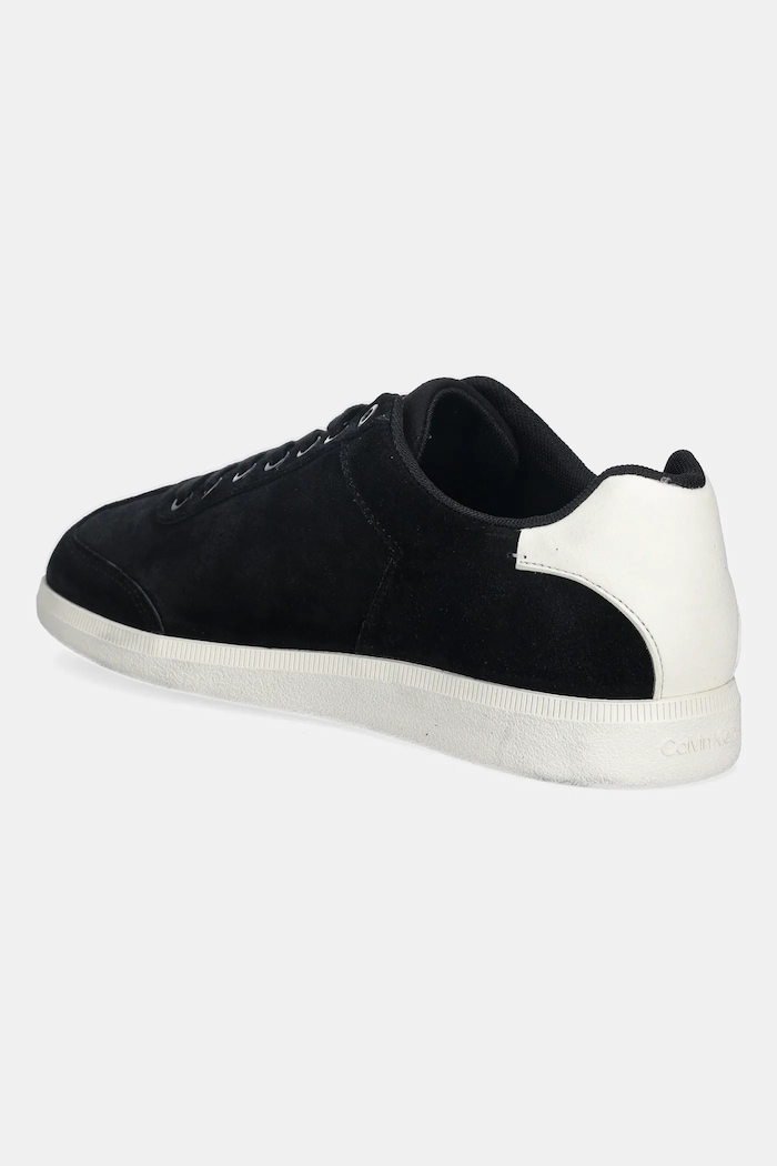 Cipők Calvin Klein velúr sportcipő LOW CUPSOLE LACEUP SU HM0HM01946 fekete