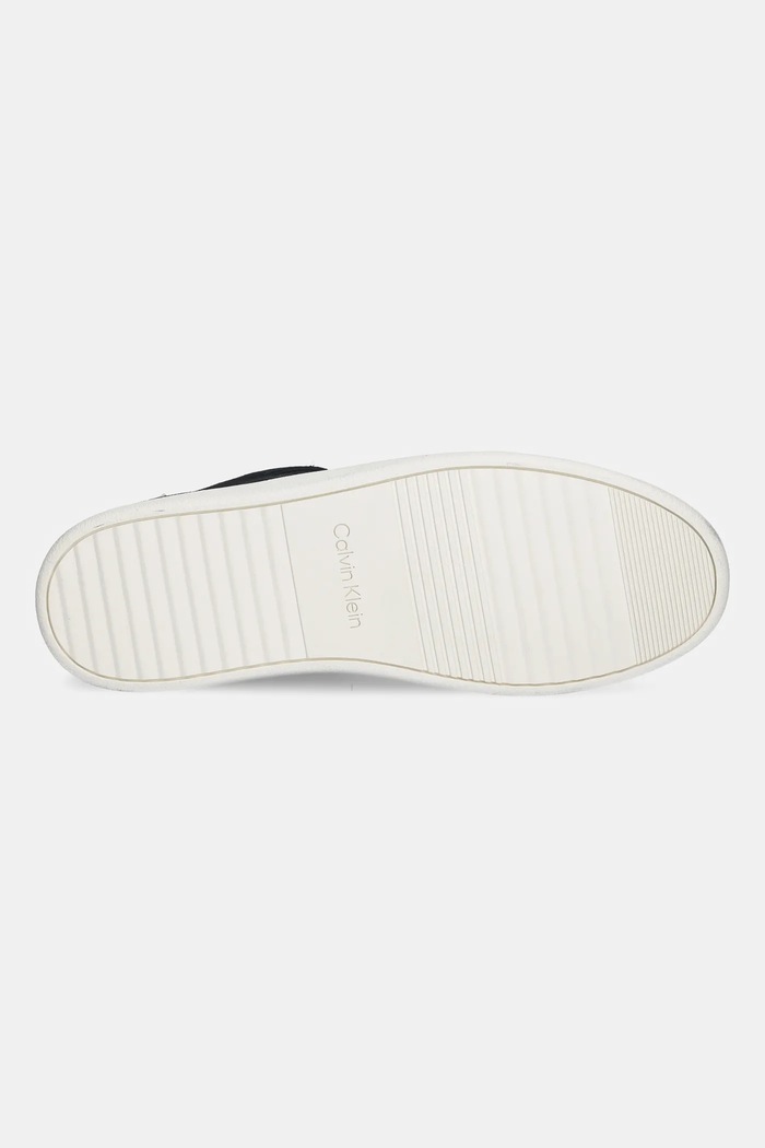 Calvin Klein velúr sportcipő LOW CUPSOLE LACEUP SU HM0HM01946 fekete