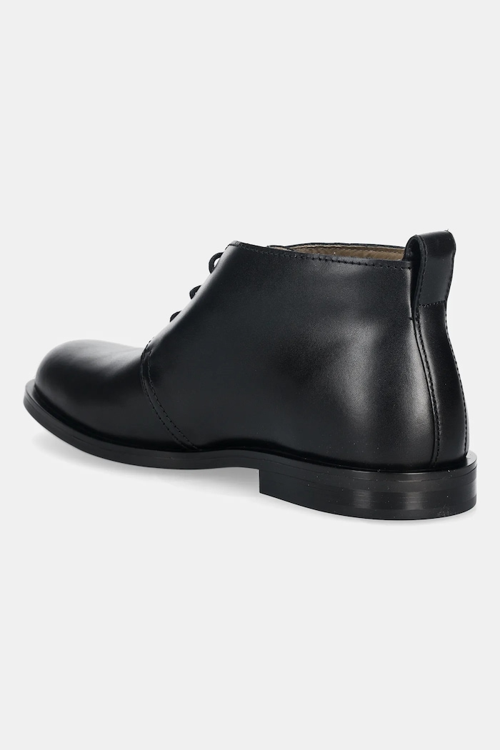 Obuv Kožené poltopánky Calvin Klein ESS RUBBER DESERT BOOT LTH HM0HM01979 čierna