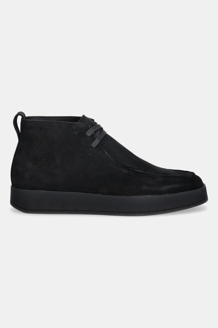 Kožené polobotky Calvin Klein HYBRID CUP APRON BOOT NU W HM0HM02057 černá NC25