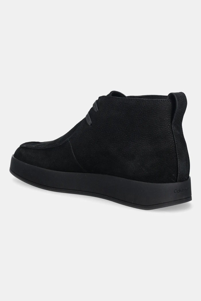 Boty Kožené polobotky Calvin Klein HYBRID CUP APRON BOOT NU W HM0HM02057 černá