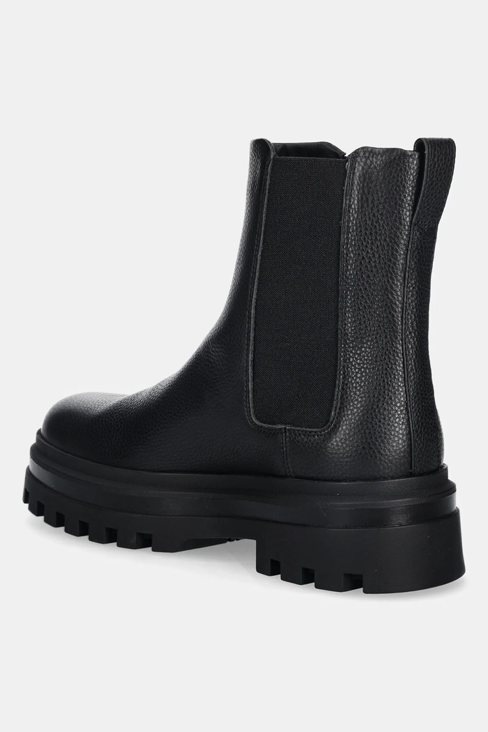 Obuv Kožené topánky chelsea Calvin Klein LUGGED CHELSEA BOOT HIGH LTH YM0YM01334 čierna