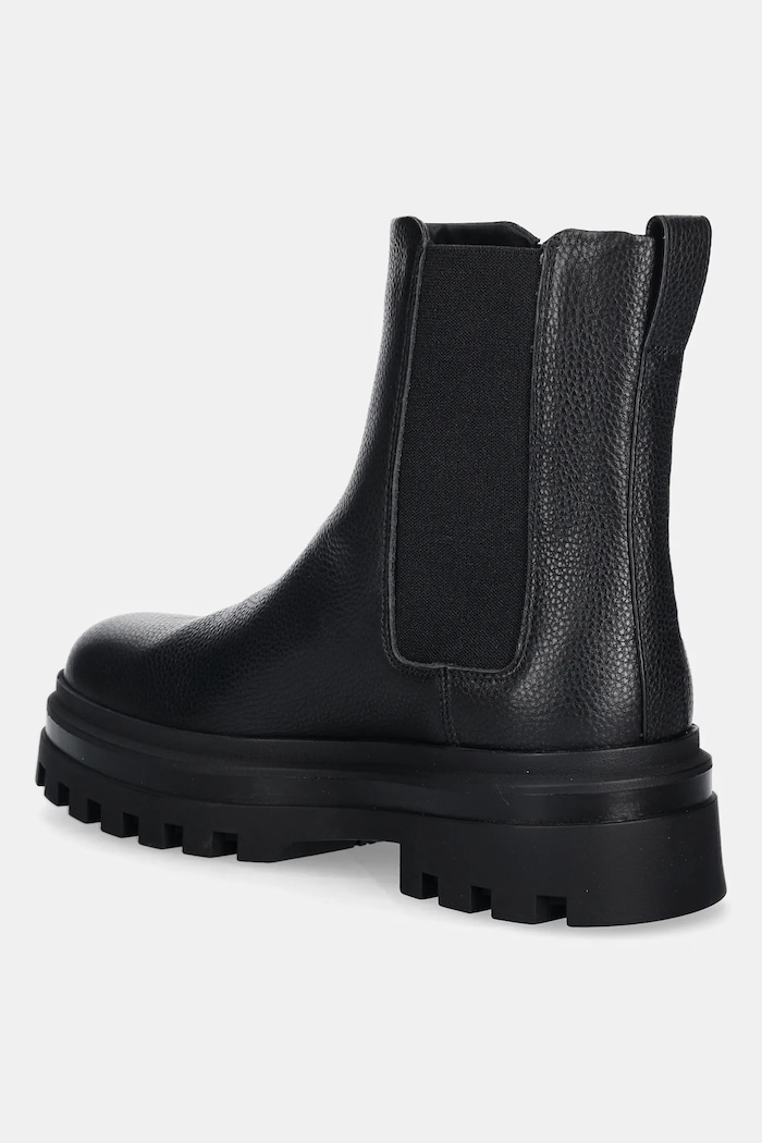 Obuv Kožené topánky chelsea Calvin Klein LUGGED CHELSEA BOOT HIGH LTH YM0YM01334 čierna