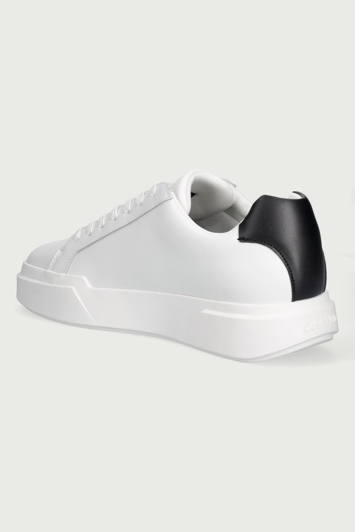 Obuwie Calvin Klein CHUNKY CUPSOLE LACEUP LTH sneakersy męskie skórzane YM0YM01344 biały