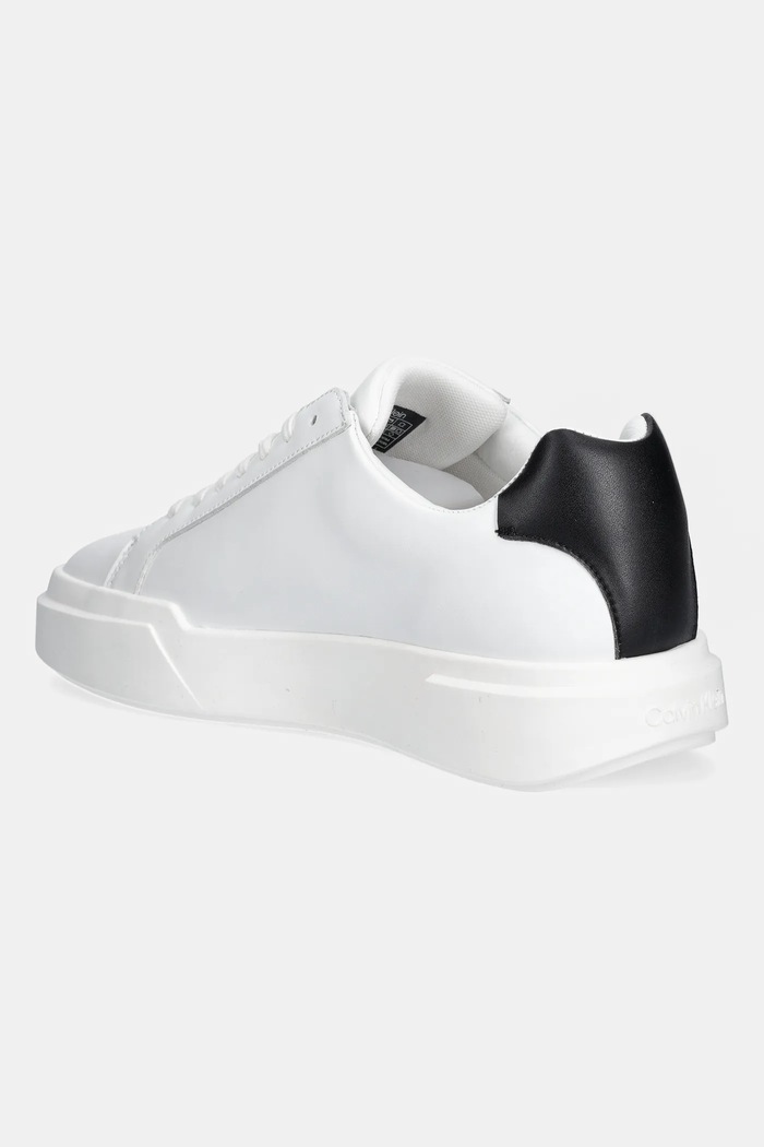 Obuwie Calvin Klein sneakersy skórzane CHUNKY CUPSOLE LACEUP LTH YM0YM01344 biały