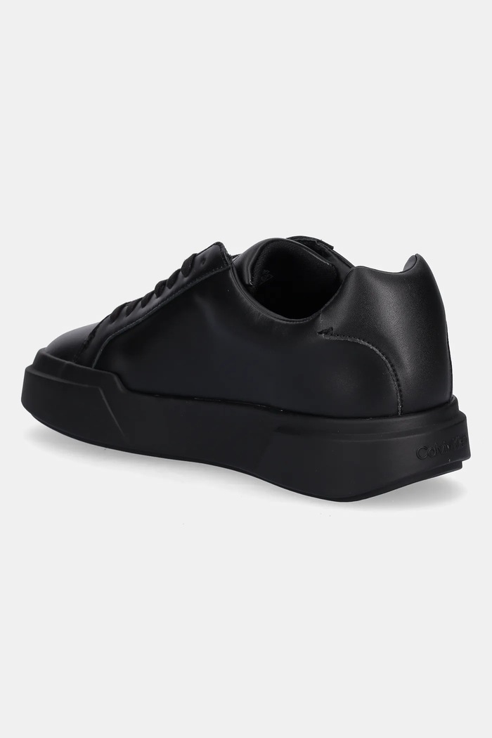 Boty Kožené tenisky Calvin Klein CHUNKY CUPSOLE LACEUP LTH YM0YM01344 černá