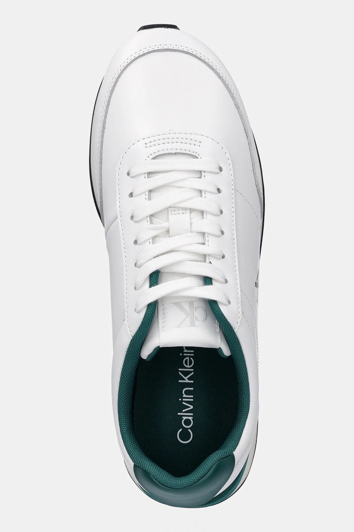 Tenisky Calvin Klein RETRO RUNNER ESS LTH biela YM0YM01355