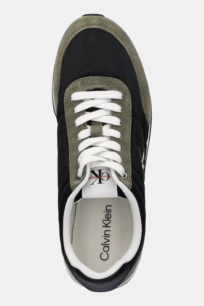 Calvin Klein sportcipő RETRO RUNNER ESS MIX MAT zöld YM0YM01361
