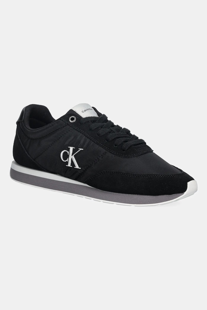 Tenisky Calvin Klein RETRO RUNNER ESS MIX MAT černá YM0YM01361