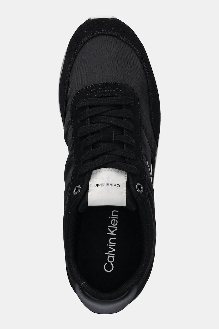 Tenisky Calvin Klein RETRO RUNNER ESS MIX MAT černá YM0YM01361