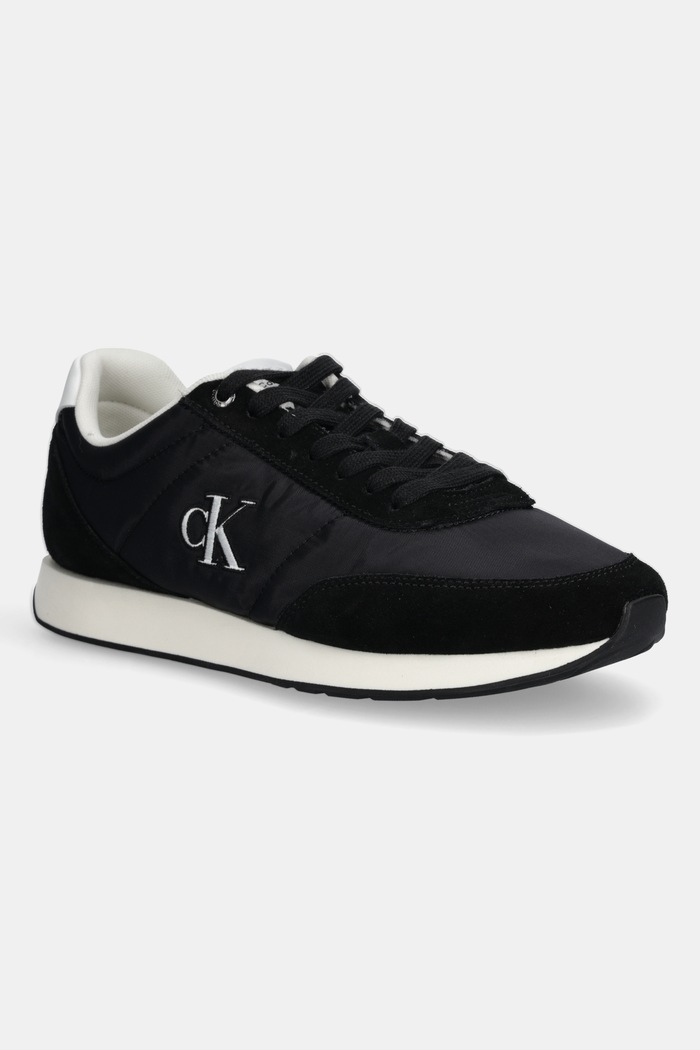 Tenisky Calvin Klein RETRO RUNNER ESS MIX MAT semišová koža čierna YM0YM01361