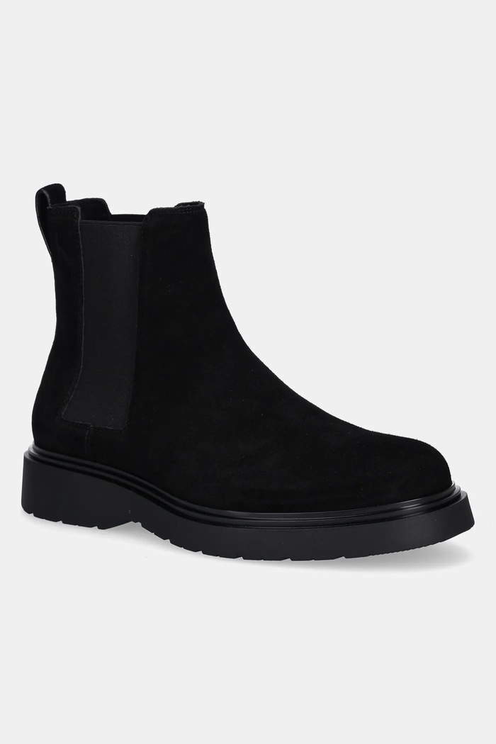 Kožne gležnjače Calvin Klein COMBAT ESS CHELSEA BOOT SU casual crna YM0YM01372