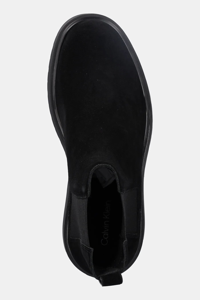 Kožne gležnjače Calvin Klein COMBAT ESS CHELSEA BOOT SU crna YM0YM01372
