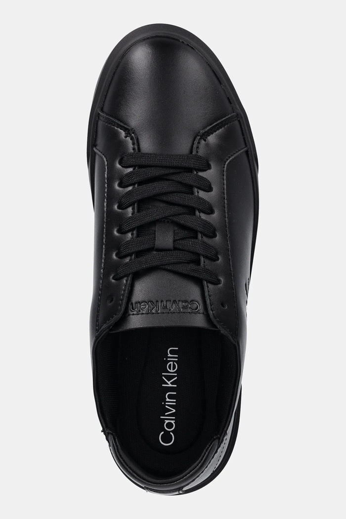 Calvin Klein sportcipő BASKET CUPSOLE LACEUP LTH ML fekete YM0YM01460