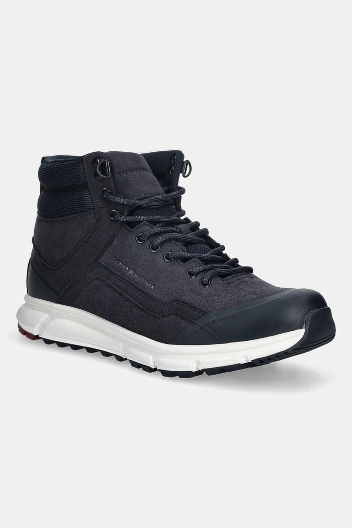 Tommy Hilfiger pantofi OUTDOOR RUNNER HI WPM casual bleumarin FM0FM05575
