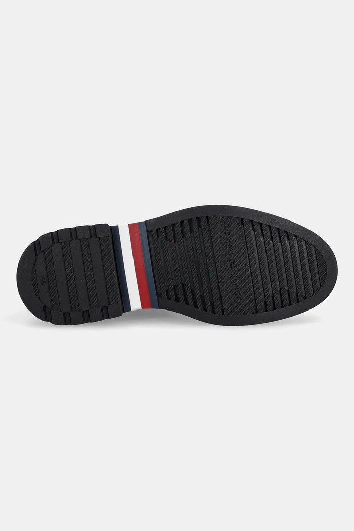 Tommy Hilfiger magasszárú cipő velúrból COMFORT LWT SDE CHELSEA FM0FM05592 sötétkék