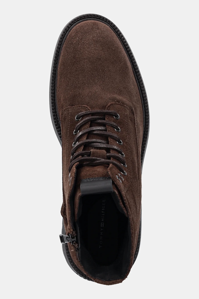 Semišové boty Tommy Hilfiger COMFORT LWT SDE BOOT hnědá FM0FM05594