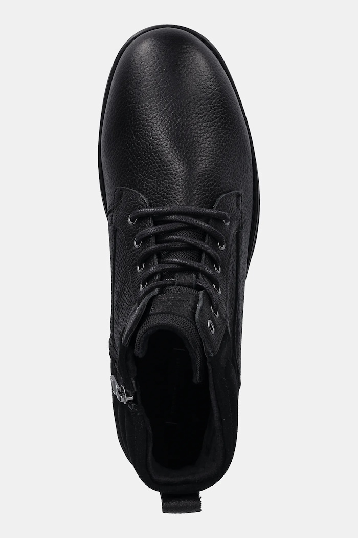 Tommy Hilfiger buty skórzane CORPORATE W LTH LACE BOOT czarny FM0FM05606