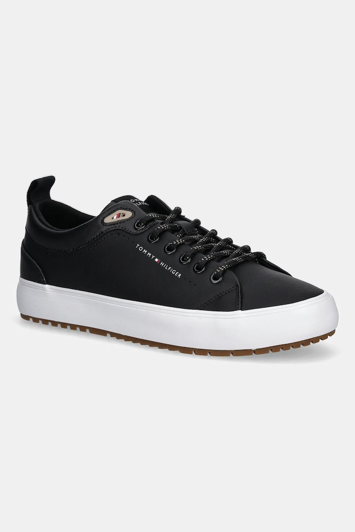 Tenisky Tommy Hilfiger TH HI VULC CORE LOW CLEAT LTH iný čierna FM0FM05625