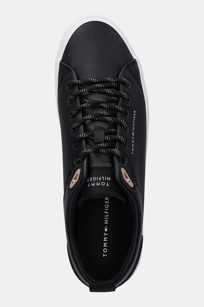 Tenisky Tommy Hilfiger TH HI VULC CORE LOW CLEAT LTH čierna FM0FM05625