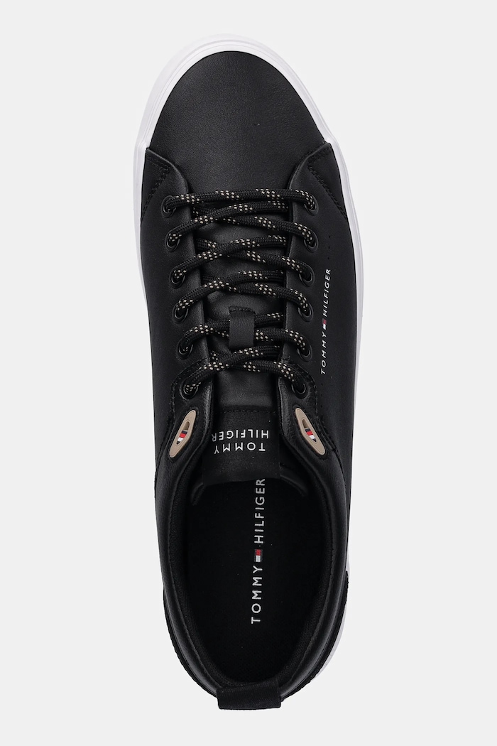 Tenisky Tommy Hilfiger TH HI VULC CORE LOW CLEAT LTH čierna FM0FM05625