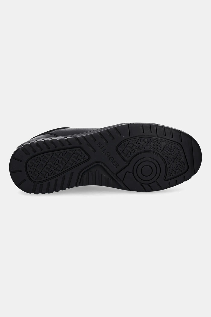 Tommy Hilfiger sneakersy skórzane TH BASKET CORE LTH FM0FM05629 czarny