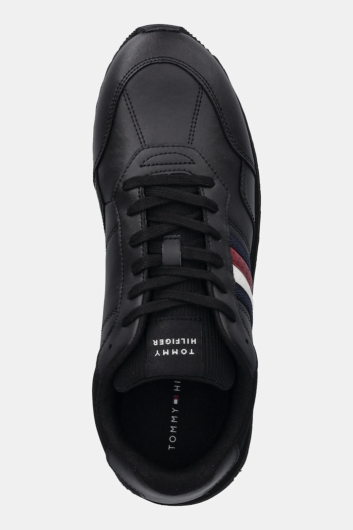 Tommy Hilfiger sneakersy NEW RUNNER EVA LTH STRIPES czarny FM0FM05637