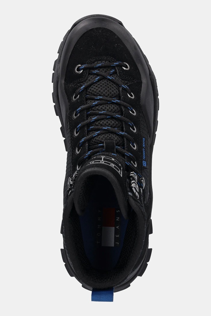 Topánky Tommy Jeans TJM HYBRID BOOT čierna EM0EM01633