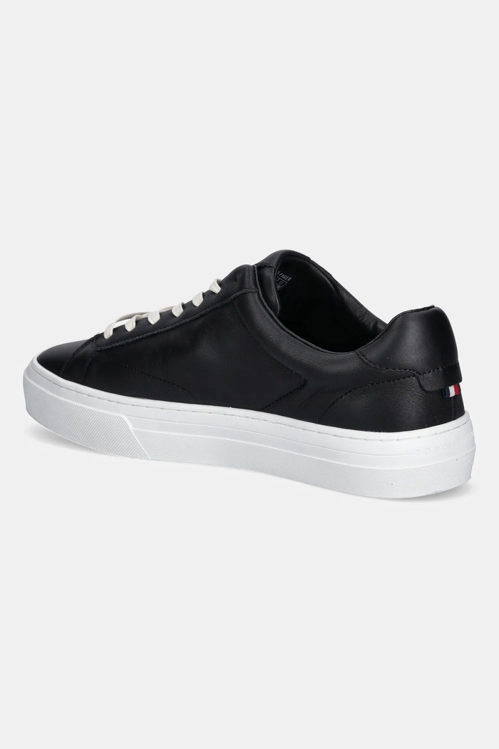 Обувки Кожени маратонки Tommy Hilfiger PREMIUM DRESS CUPSOLE LTH FM0FM05572 черен