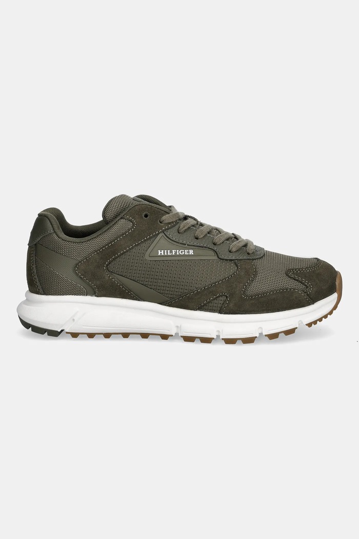 Tommy Hilfiger sneakersy OUTDOOR RUNNER MIX FM0FM05574 zielony AW25