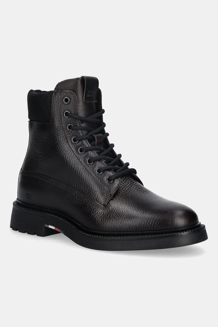 Topánky Tommy Hilfiger HILFIGER COMFORT LWT WRM MX BOOT nezateplené hnedá FM0FM05595