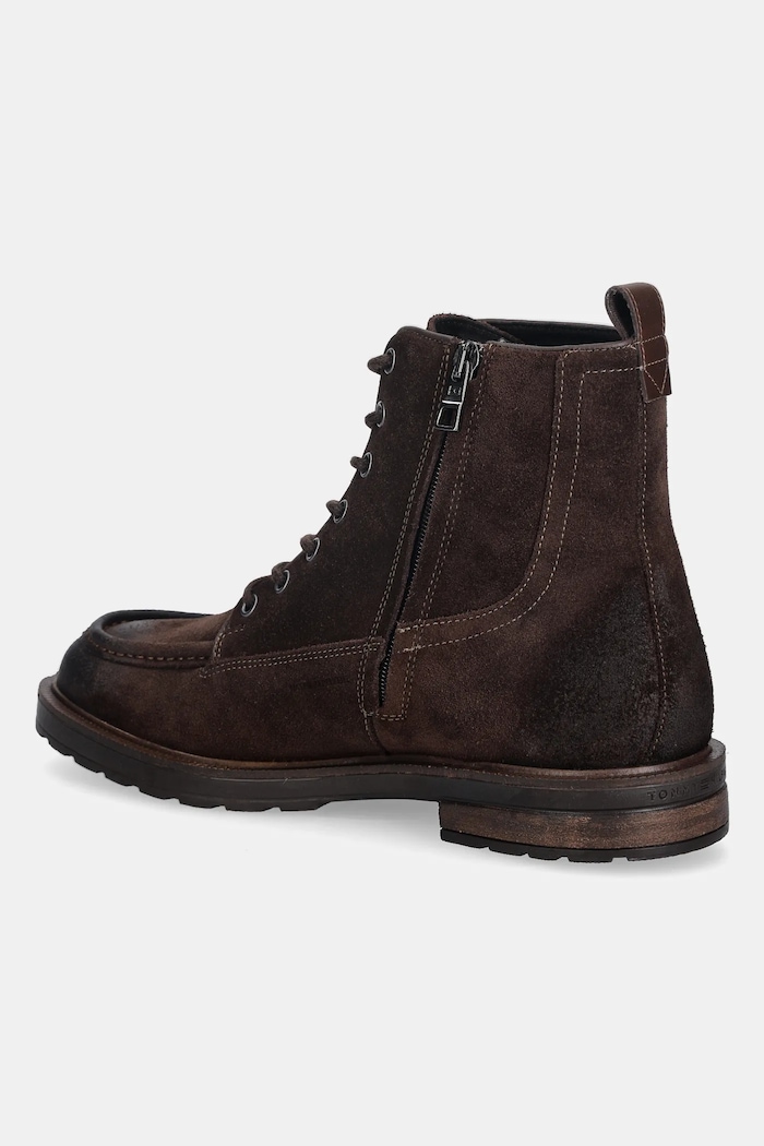 Παπούτσια Σουέτ παπούτσια Tommy Hilfiger CLEATED HILFIGER W SDE MOC BOOT FM0FM05599 καφέ