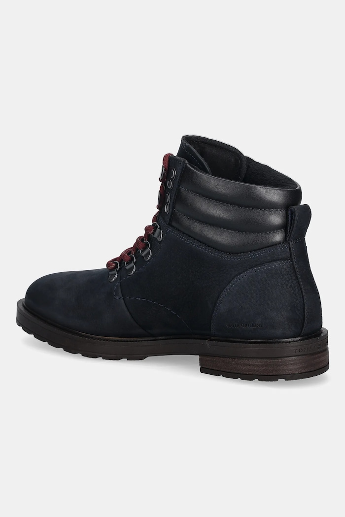 Încălțăminte Tommy Hilfiger pantofi din nubuc CLEATED HILFIGER WRM HOOK BOOT FM0FM05699 bleumarin
