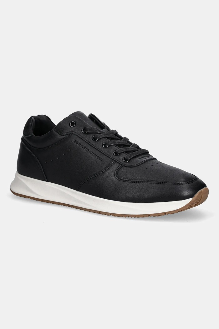 Kožené tenisky Tommy Hilfiger PREMIUM LEATHER HYBRID iný čierna FM0FM05700