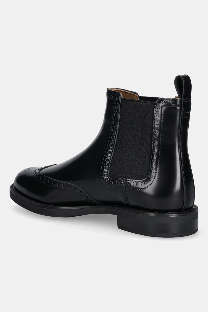 Obutev Usnjeni chelsea Tommy Hilfiger HILFIGER VOGUE LTH A BROGUE BOOT FM0FM05765 črna