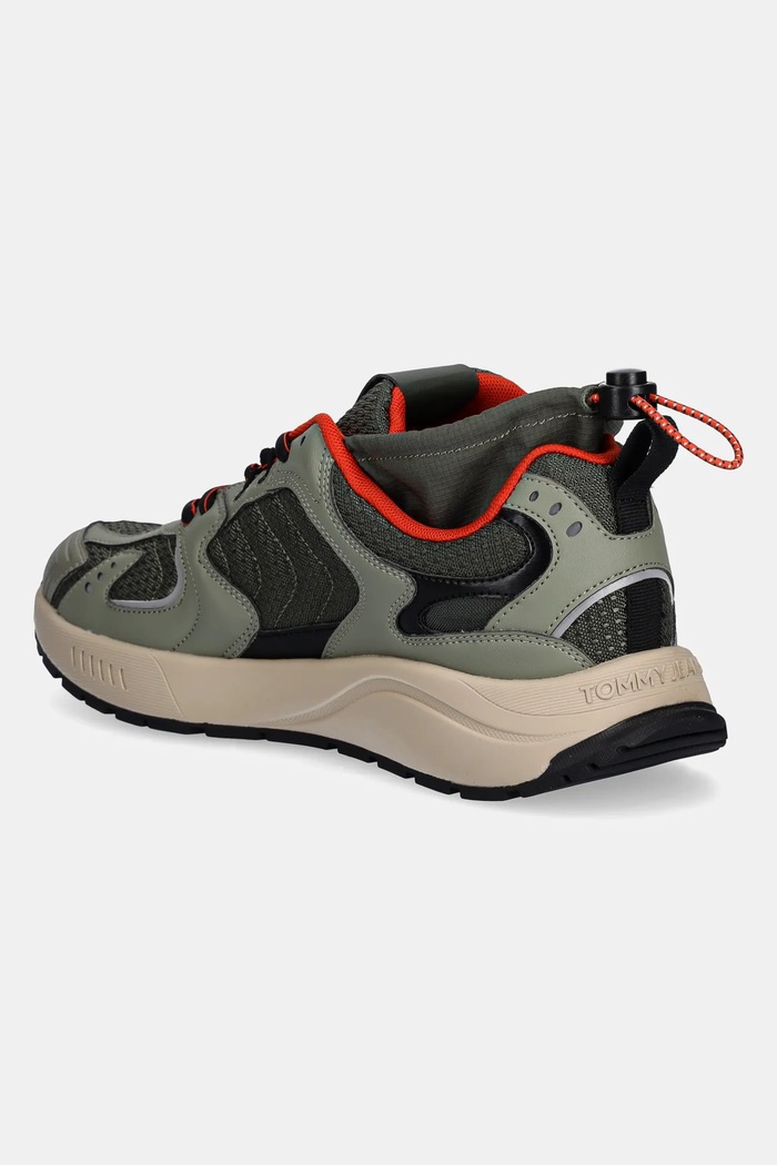 Încălțăminte Tommy Jeans sneakers TJM RUNNER MIX MATERIAL EM0EM01620 verde