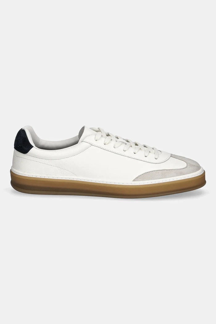 Kožené tenisky BOSS BECKHAM X BOSS 50549408.120 biela AW25