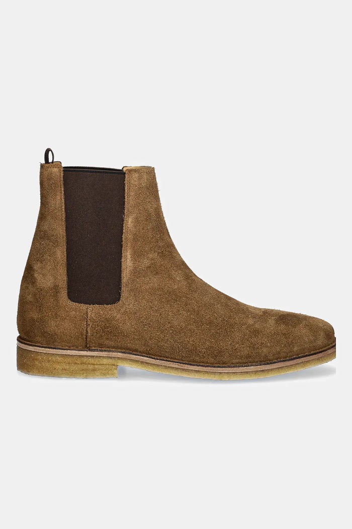 BOSS magasszárú cipő velúrból BECKHAM X BOSS 50546928.268 bézs AW25