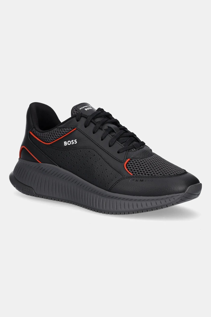 Tenisky BOSS TTNM EVO usňová koža čierna 50548706.016