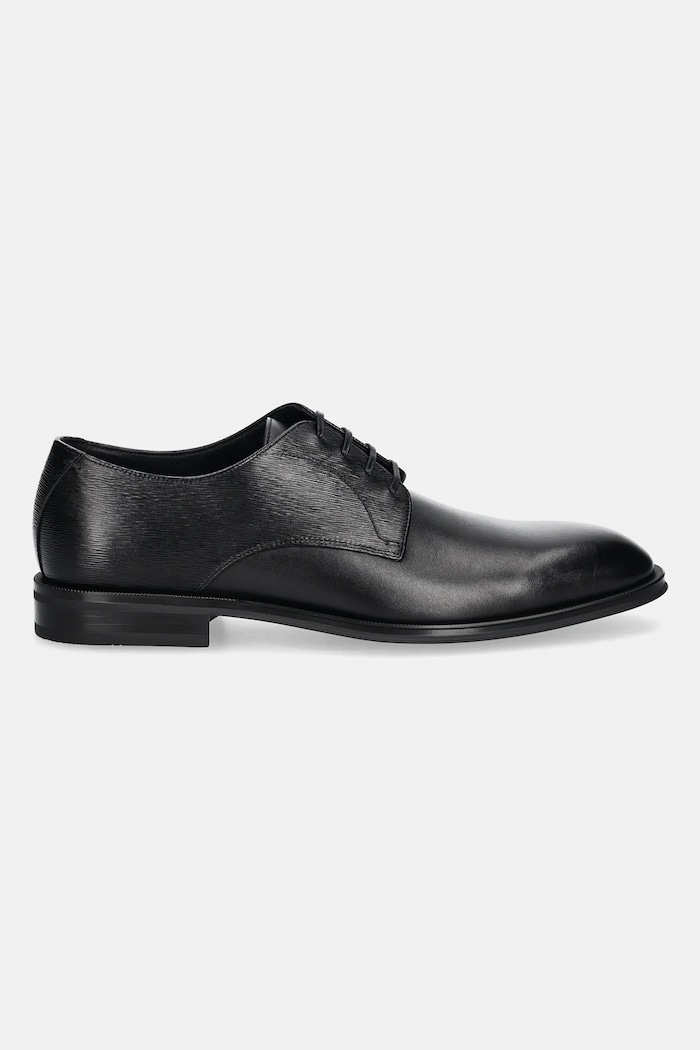 Kožené polobotky BOSS Derrek 50547055.001 černá AW25