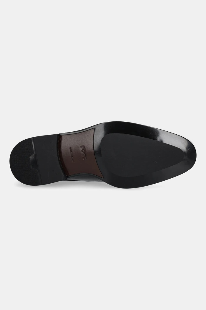 Kožené polobotky BOSS Derrek 50547055.001 černá