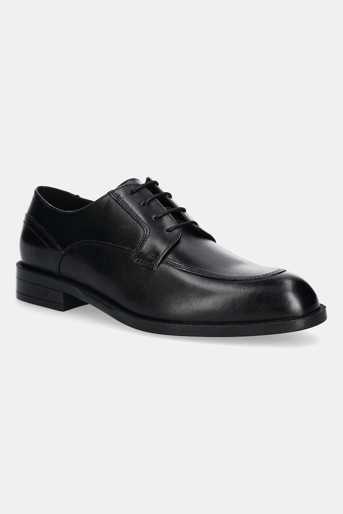 Kožené polobotky BOSS Tayil přírodní kůže černá 50548206.001