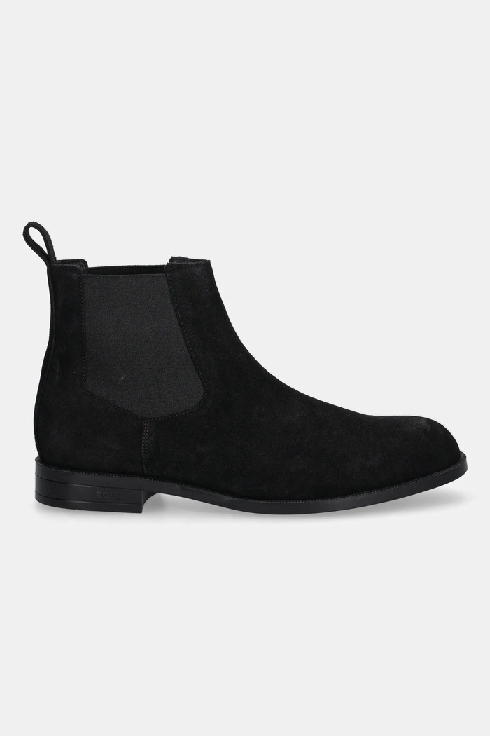 BOSS sztyblety zamszowe Tayil 50548229.001 czarny AW25